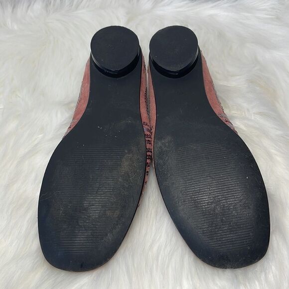 Cecil Dusty Plum Suede Vintage Sequined Flats Sz 40/US 10 - Picture 6 of 6